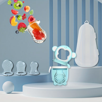 Baby Food Feeder Set ,Baby Teether Toy Pacifier With Pacifier Clip,
