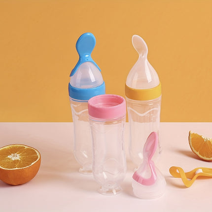 Pacifier Clip Feeding Set | Bottle with Silicone Spoon
