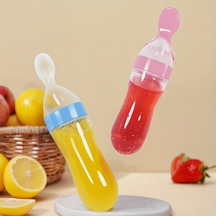Baby Food Feeder Silicone Feeding Bottle