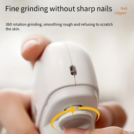 Smart Electric Nail Clipper With Anti-Pinch, Nail Polishing