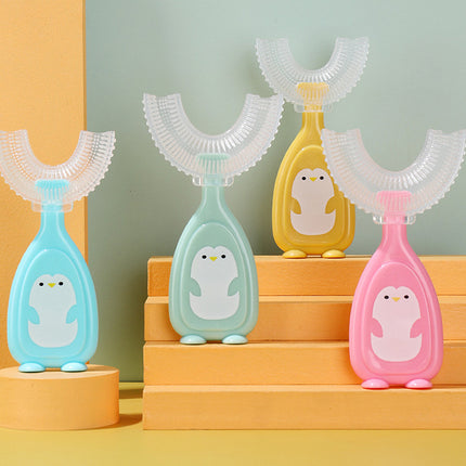 Soft Silicone Kids U-Shaped Toothbrush: The Perfect Oral Care Solution for Children!