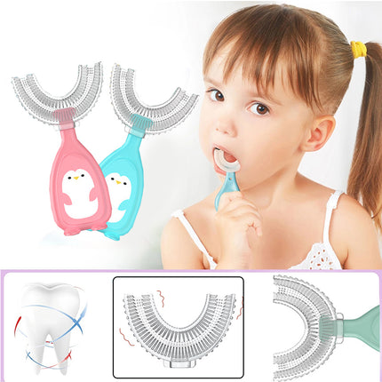 Soft Silicone Kids U-Shaped Toothbrush: The Perfect Oral Care Solution for Children!