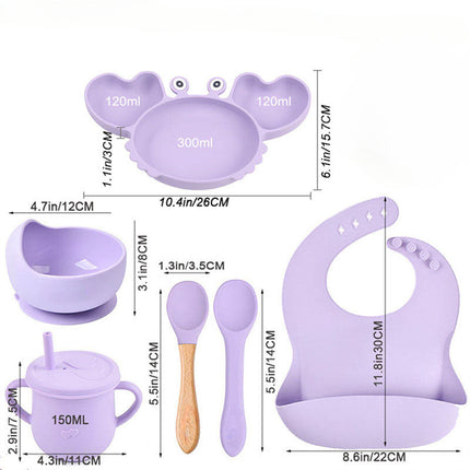 Crab Plate For Baby Feeding Set For Kids