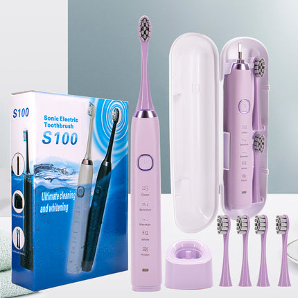 Electric Toothbrush, Adult Brush USB Rechargeable Ultrasonic Electric Toothbrush