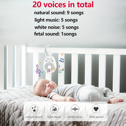 White Noise Machine - Built-in 20 Natural Soothing Sounds