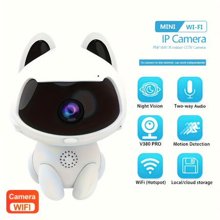 V380  HD Night Vision Wireless Wifi Camera, Detection Alarm Monitor