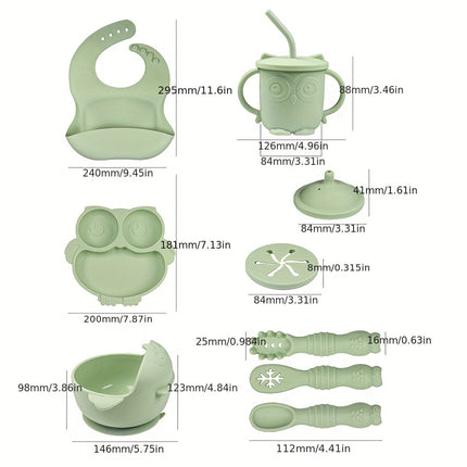 Baby Led Weaning Food Set - Silicone Bib