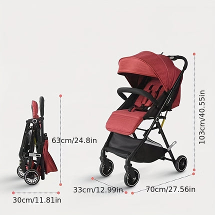 Portable Foldable Baby Stroller with SUV-Level Shock Absorption - BaobaohaoN2 (Great Gift for Kids)