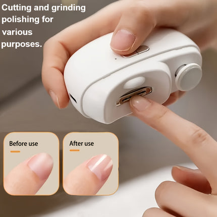 Smart Electric Nail Clipper With Anti-Pinch, Nail Polishing