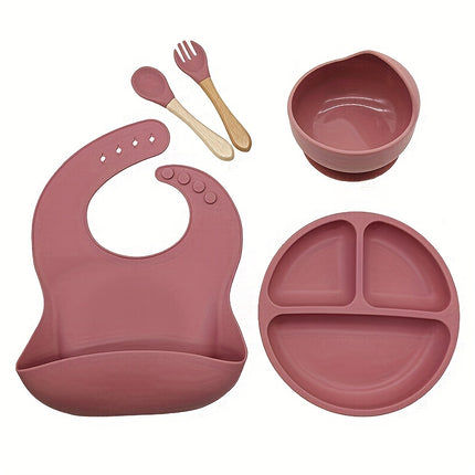 Silicone Feeding Baby Weaning Feeding Supplies, Baby Cutlery Set