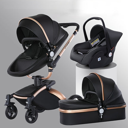 Multifunctional 3-in-1 Baby Travel System with Quick Folding Aluminum Stroller