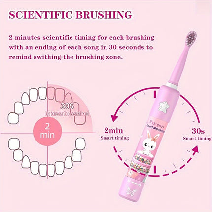Musical Electric Toothbrush USB Charging IPX7 Waterproof 3