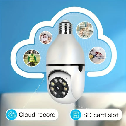 1pc Light Bulb Security Camera With E27 Connector