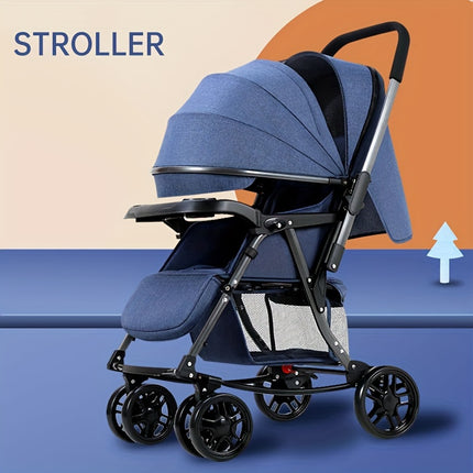 Multifunctional Sitting And Lying Stroller, With One-button Folding Function, Lightweight Stroller