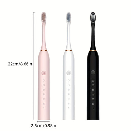 Rechargeable Sonic Toothbrush - Waterproof, Automatic