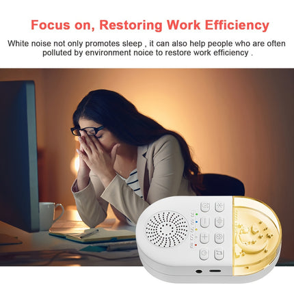 White Noise Machine, Portable 24 Soothing Sounds