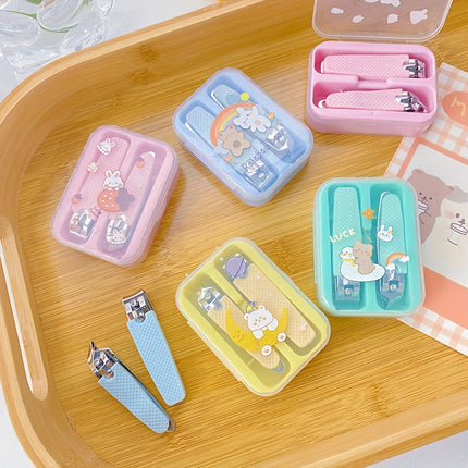 Set Cute Portable Boxed Nail Clippers, Household Diagonal Nail Clippers