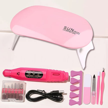 Nail Art Tool Set, Nail Art UV Lamp, Gel Nail Polish