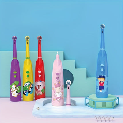 Cartoon Round Head Rotating Electric Toothbrush