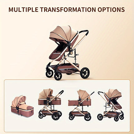 Lightweight & Foldable Baby Stroller: Reversible High Landscape Design