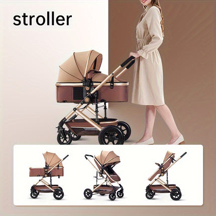 Lightweight & Foldable Baby Stroller: Reversible High Landscape Design