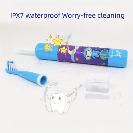 Electric Music Toothbrush, IPX7 Waterproof Three-speed Button Type USB Charging