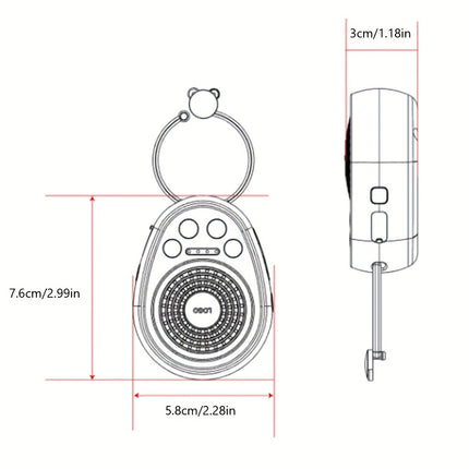 White Noise Machine - Built-in 20 Natural Soothing Sounds
