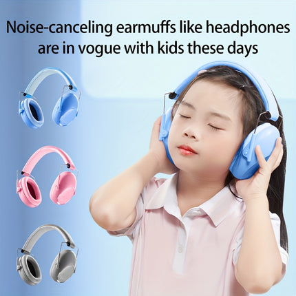 Children's Noise Canceling Headphones Wearing Earmuffs For Learning