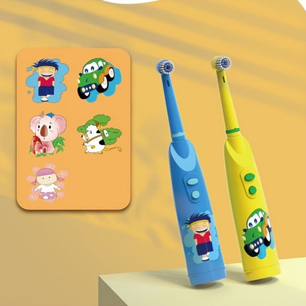 Cartoon Round Head Rotating Electric Toothbrush