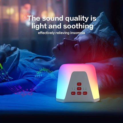 Portable White Noise Machine with Night Light - 30 Colors & 15 Soothing Sounds