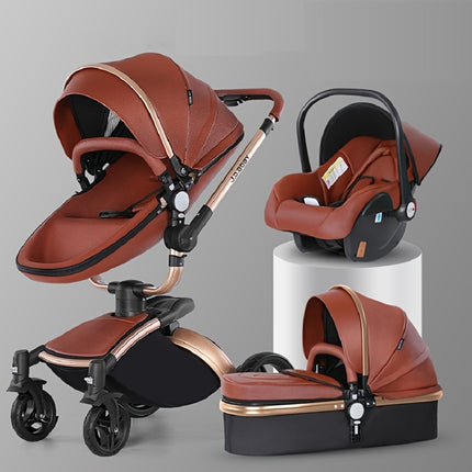 Multifunctional 3-in-1 Baby Travel System with Quick Folding Aluminum Stroller